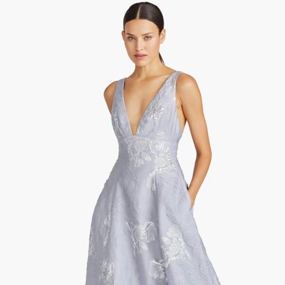 NWT Monique Lhuillier Madeline Jacquard Gown
